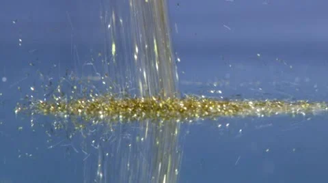 Gold dust Stock Footage 12538122