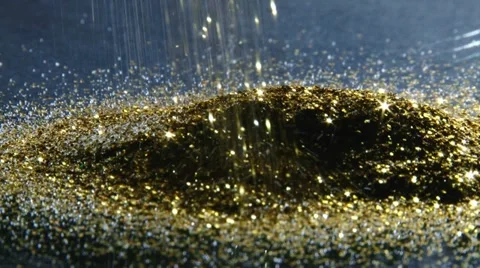Gold dust Stock Footage 12538518