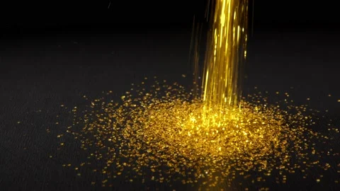 Gold Dust Stock Footage 166337952