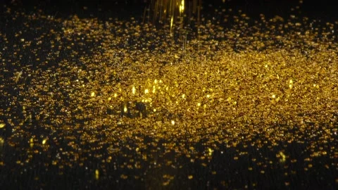 Gold Dust Stock Footage 166343018