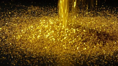 Gold Dust Stock Footage 166344272