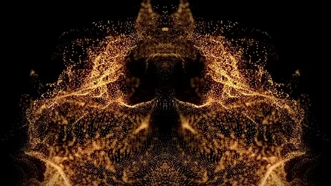 Gold Dust - Mirror Dust Wave Video stock 72501068