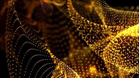 Gold Dust - Morphing Orb Stock-Footage 72490058