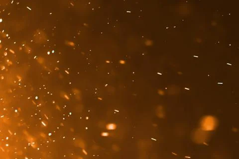 Gold dust particles flowing background loop seamless ready, golden light spot Stock Illustration
