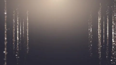 Gold dust particles fly in slow motion in the air lingering slowly. Dust Par Stock Footage 280299496