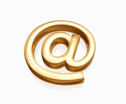Gold e-mail Illustrazione stock