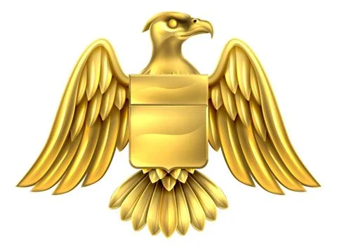 Gold Eagle Design Stock Illustration