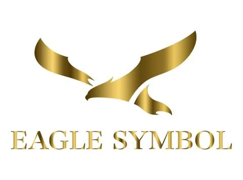 Gold eagle symbol 1 Stock Illustration