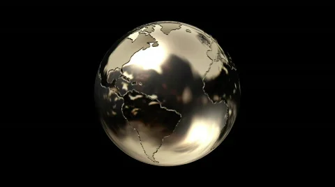 Gold Earth Stock Footage 129238