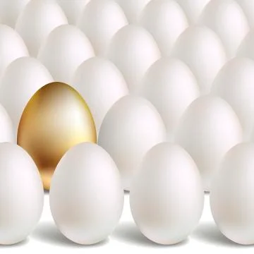 Gold Egg Concept Stock Illustration