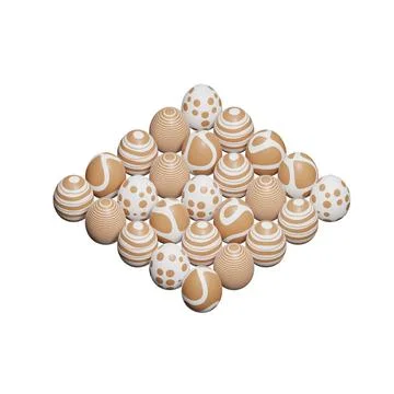 Gold egg isometric 3d render easter illustration Illustrazione stock