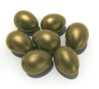Gold eggs Stock Illustration