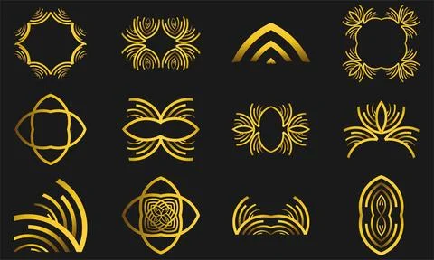 Gold element 36 Stock-Illustration