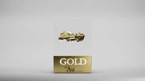 Gold - Element Information Stock Footage 294278218