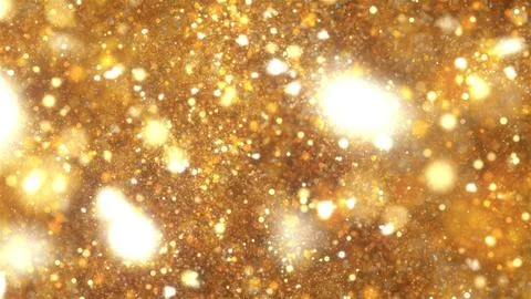Gold embers particles Illustration