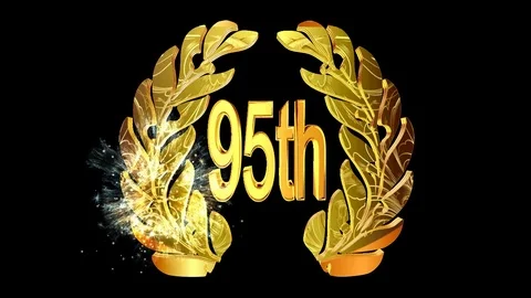 Gold emblem with the date of the anniversary Stock Footage 74022405