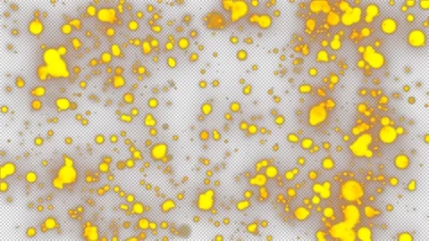Gold Explosion effect. Festive Fireworks. Isolated on alpha channel.  Stock Footage 257339573
