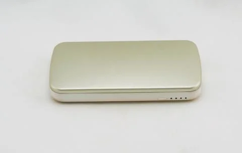Gold external battery Stock Photos