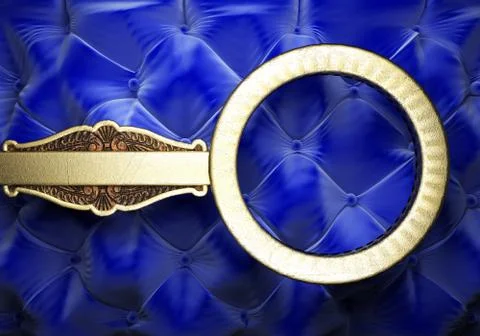Gold on fabric background Illustrazione stock