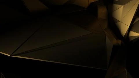 Gold Facets On A Dark Background Иллюстрация