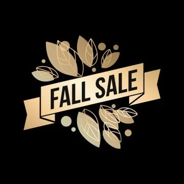 Gold fall design Stock Illustration