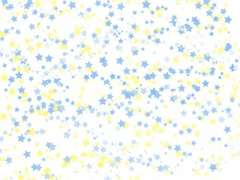 Gold falling down confetti background. Repeated blue golden dotted glitter .. Stock Illustration