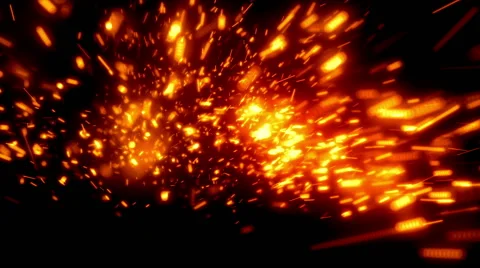 Gold Fast Particles Loopable Background Stock Footage 61681760