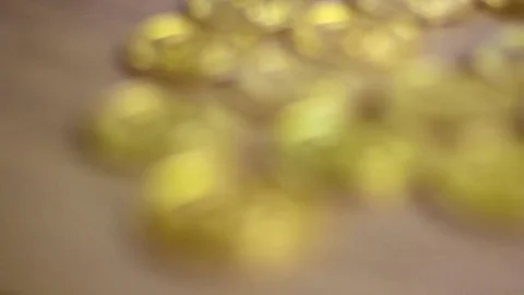 Gold feather coin Stock Footage 81668627