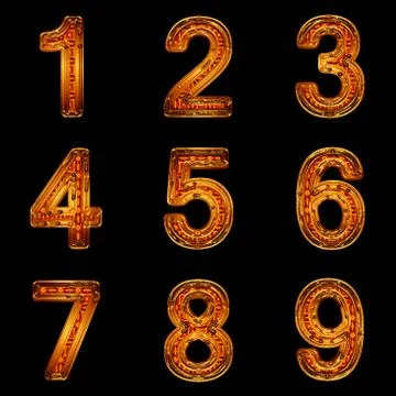 Gold figures Stock Illustration