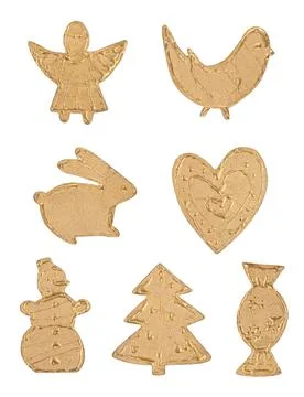 Gold figures Stock Photos