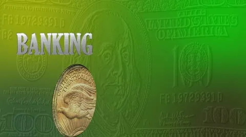 Gold Finance Video stock 10735514