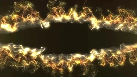 Gold Fire Space Abstract Background Stock Footage 311532465