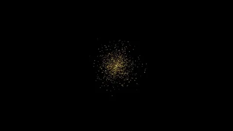 Gold Firework Stock Footage 78764014