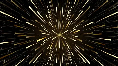 Gold firework on a night sky background Stock Illustration