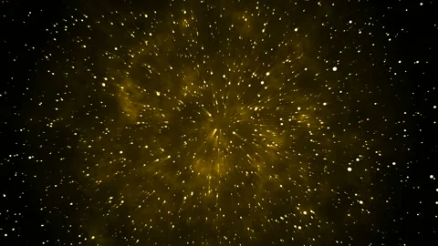 Gold firework particle 3d animation background Stock Footage 119324984