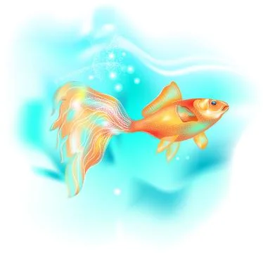 Gold fish Stock Illustration