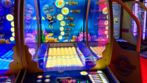 Gold Fishin Arcade Game Stock Footage 147155317