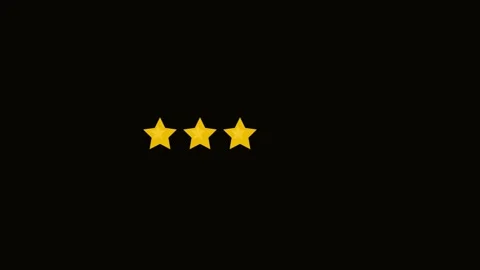 Gold Five Star Rating Fill Flat Design Animation Stock Footage 342611550