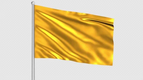 Gold Flag Stock Footage 249197982