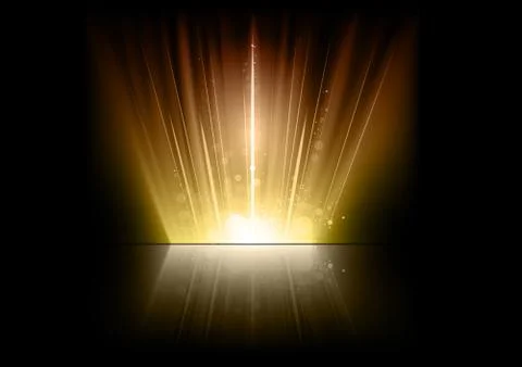 Gold flares 스톡 일러스트