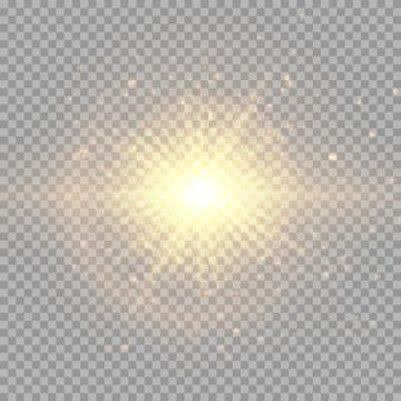 Gold flash in space Illustrazione stock
