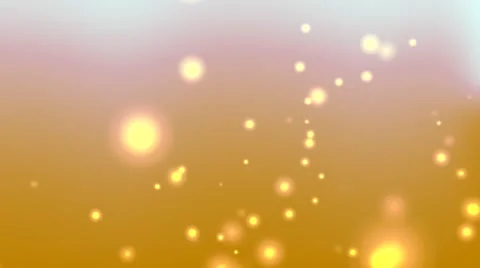 Gold Floating Particle Lights Stock Footage 41816178