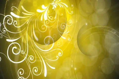 Gold Flourish Background 02 Widescreen Stock Footage 10875102