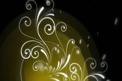 Gold Flourish Wipe Widescreen Stock Footage 10875114