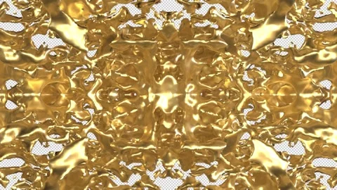 Gold flow Stock Footage 327955947