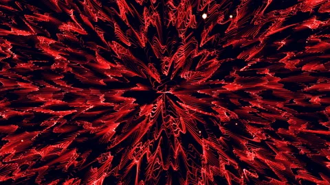 Gold Flower Background. Fractal Loop Background Video stock 90343043
