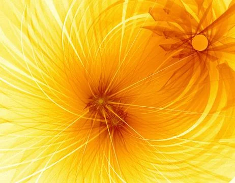 Gold flower Stock Illustration