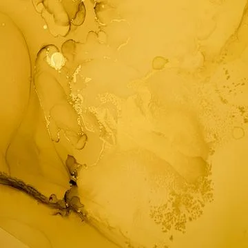 Gold Fluid Art. Abstract Liquid Illustration. Stock Illustration