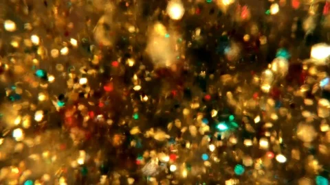 Gold fluid glitter background loop Video stock 123975294