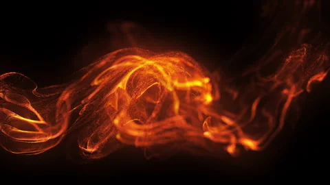 Gold Fluid Particles Background Loop Video stock 139488883